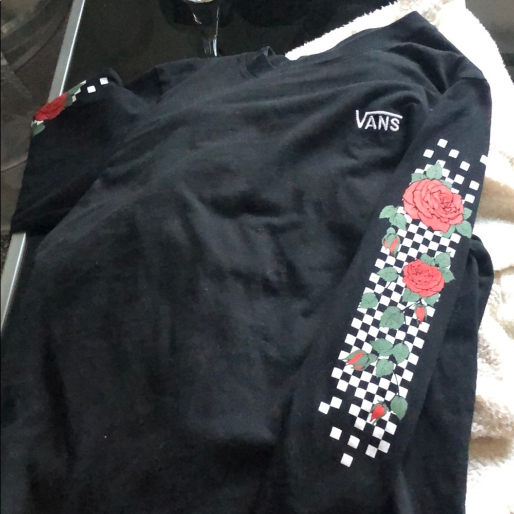 Long sleeve, black, vans